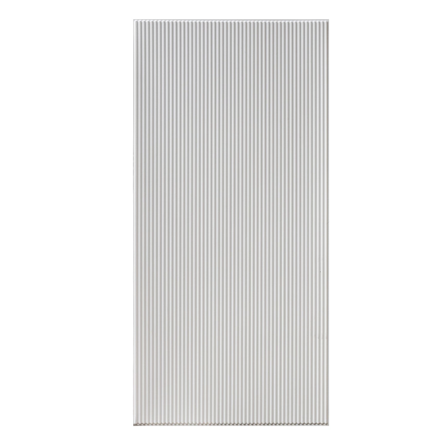 3D Peel and Stick Wall Panels - Soft-Touch Matte Finish, 1.6 ft X 3.4 ft - White