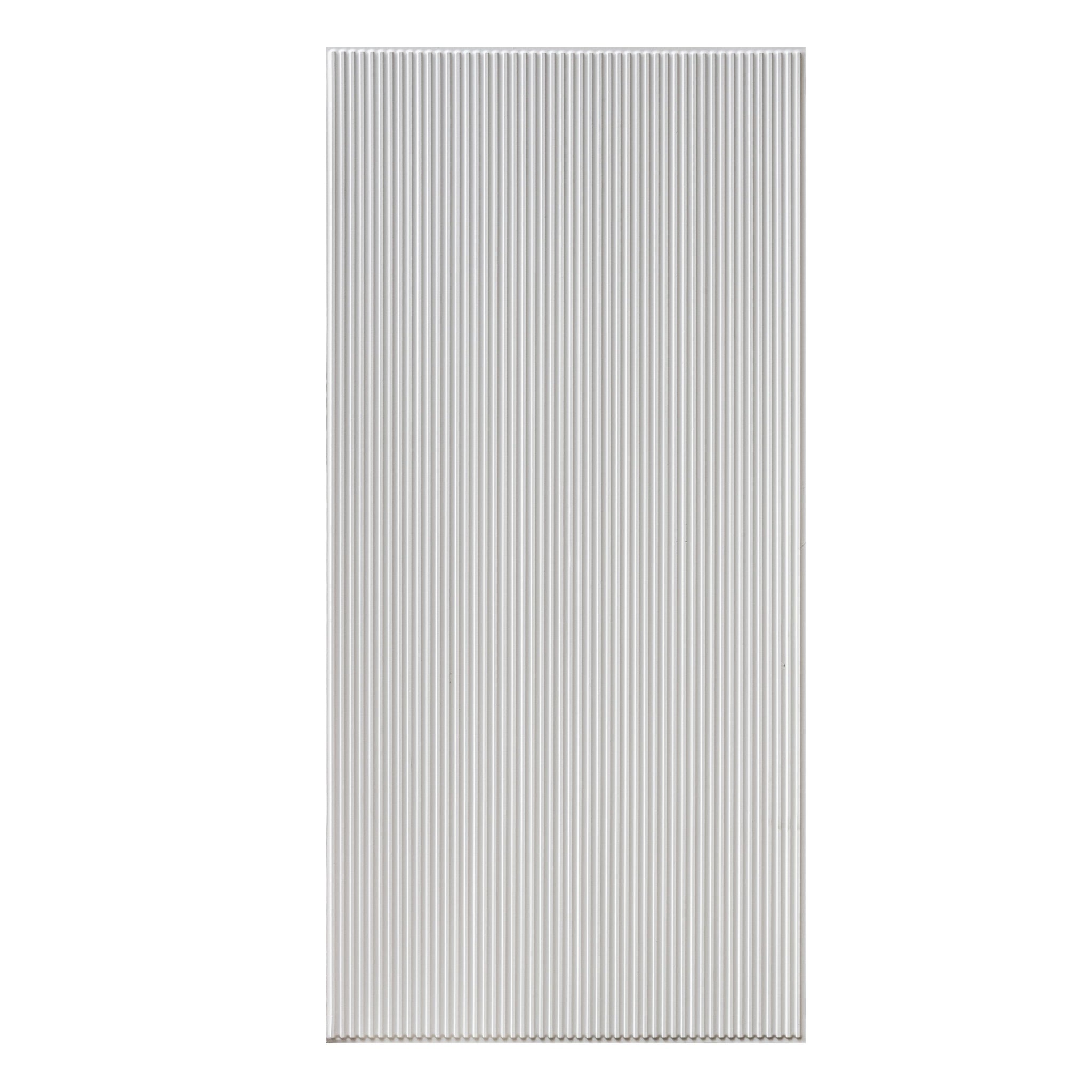 3D Peel and Stick Wall Panels - Soft-Touch Matte Finish, 1.6 ft X 3.4 ft - White