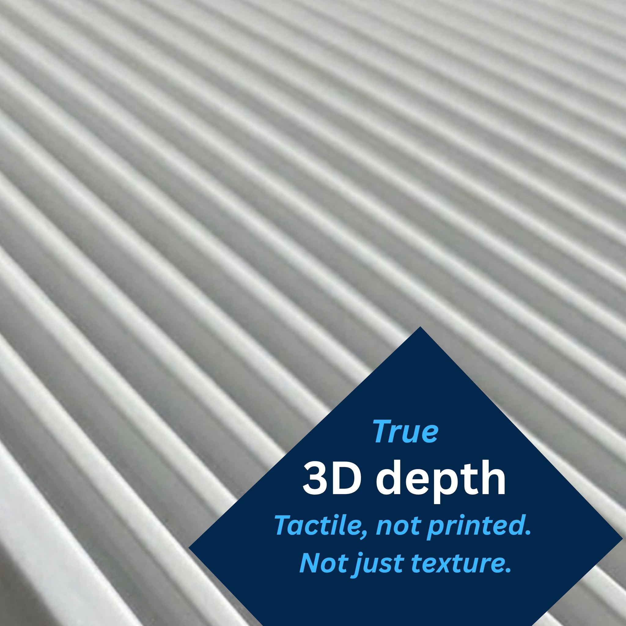 3D Peel and Stick Wall Panels - Soft-Touch Matte Finish, 1.6 ft X 3.4 ft - White