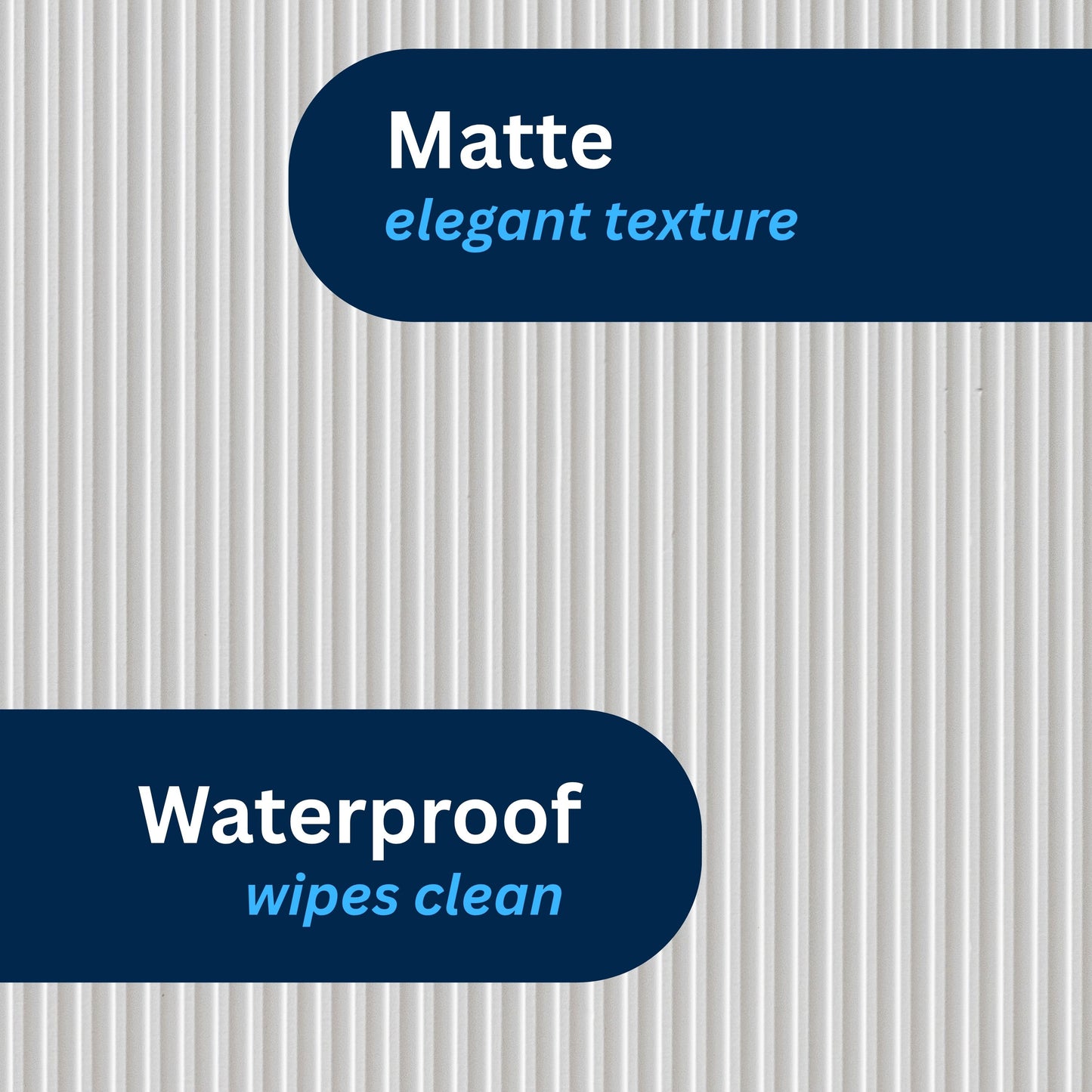 3D Peel and Stick Wall Panels - Soft-Touch Matte Finish, 1.6 ft X 3.4 ft - White
