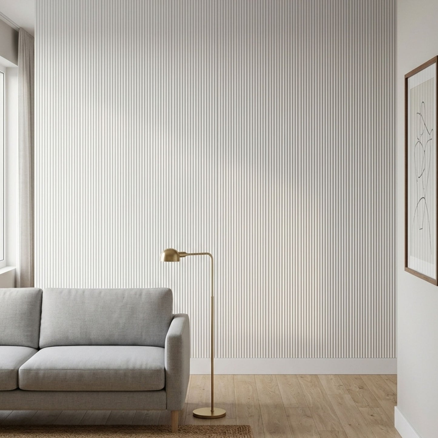 3D Peel and Stick Wall Panels - Soft-Touch Matte Finish, 1.6 ft X 3.4 ft - White