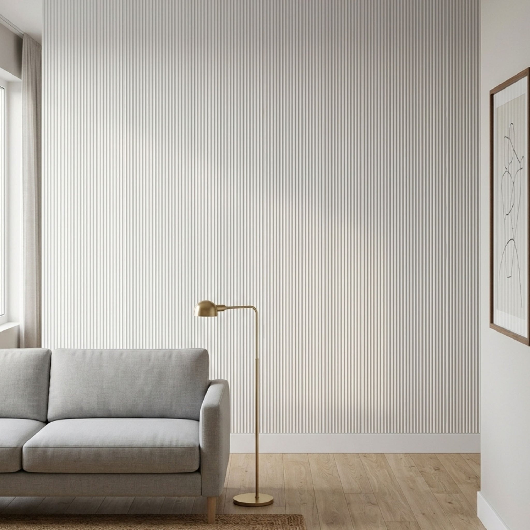 3D Peel and Stick Wall Panels - Soft-Touch Matte Finish, 1.6 ft X 3.4 ft - White