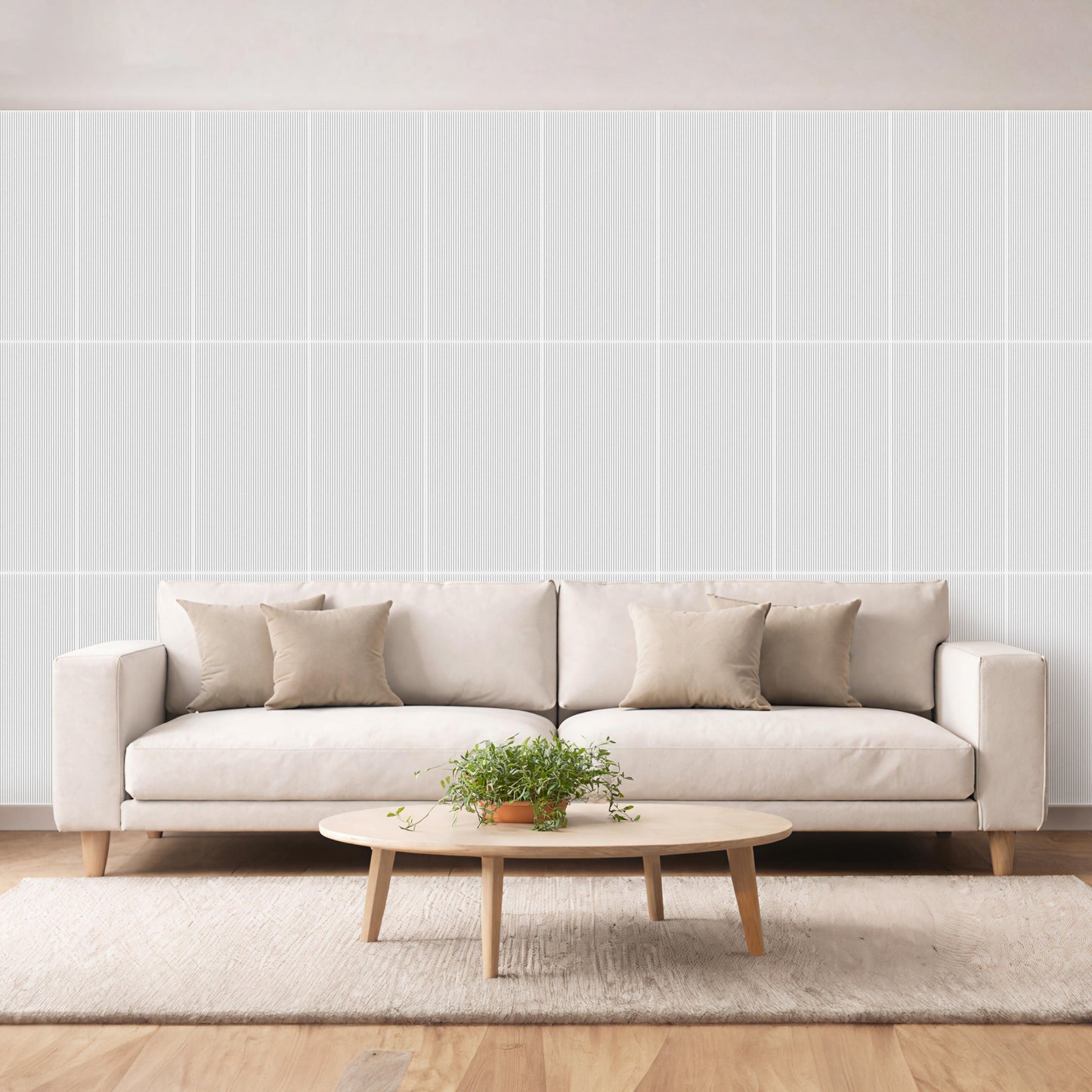3D Peel and Stick Wall Panels - Soft-Touch Matte Finish, 1.6 ft X 3.4 ft - White