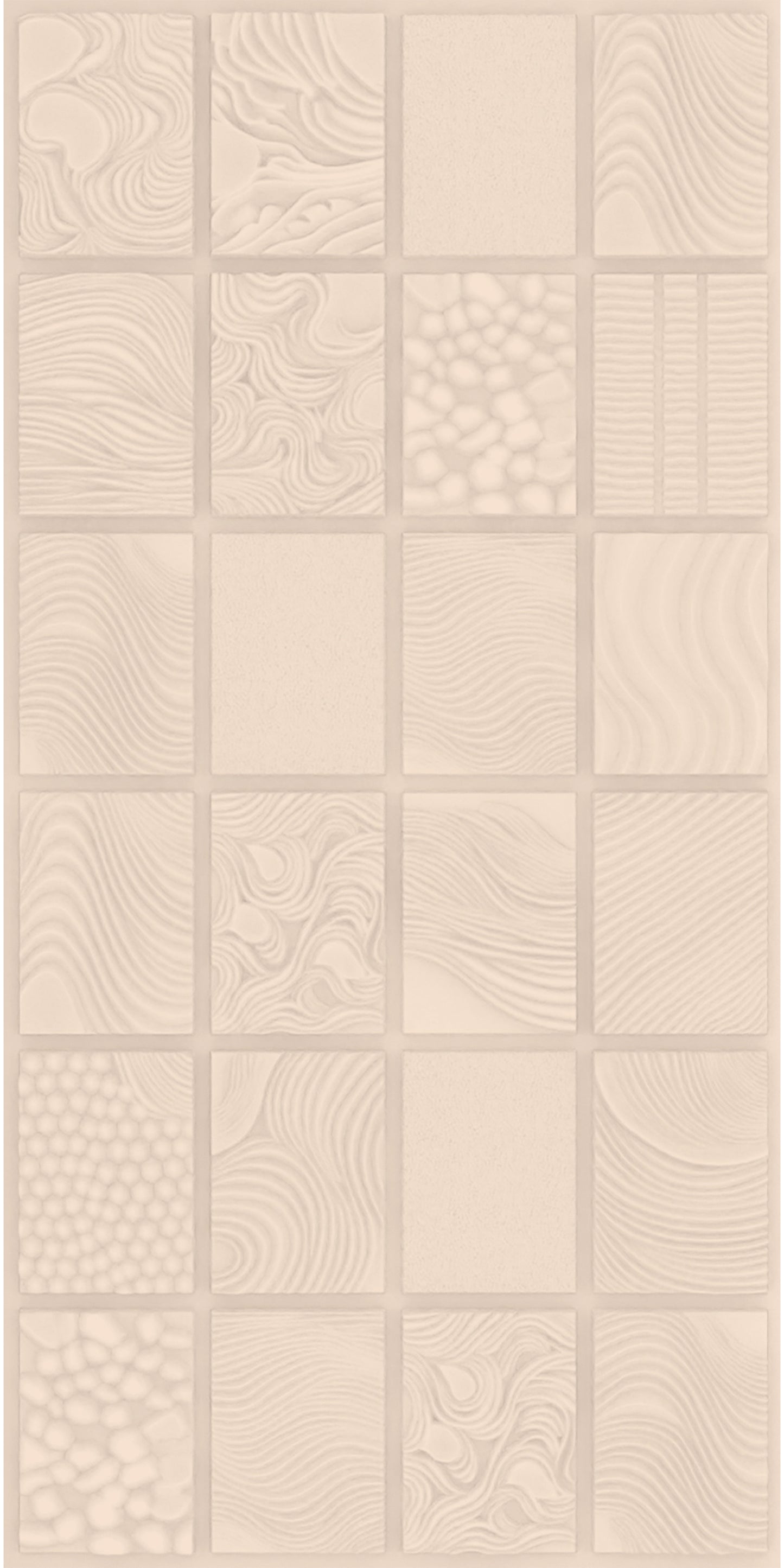 3D Peel and Stick Wall Panels - Soft-Touch Matte Finish, 1.6 ft X 3.4 ft - Moccasin