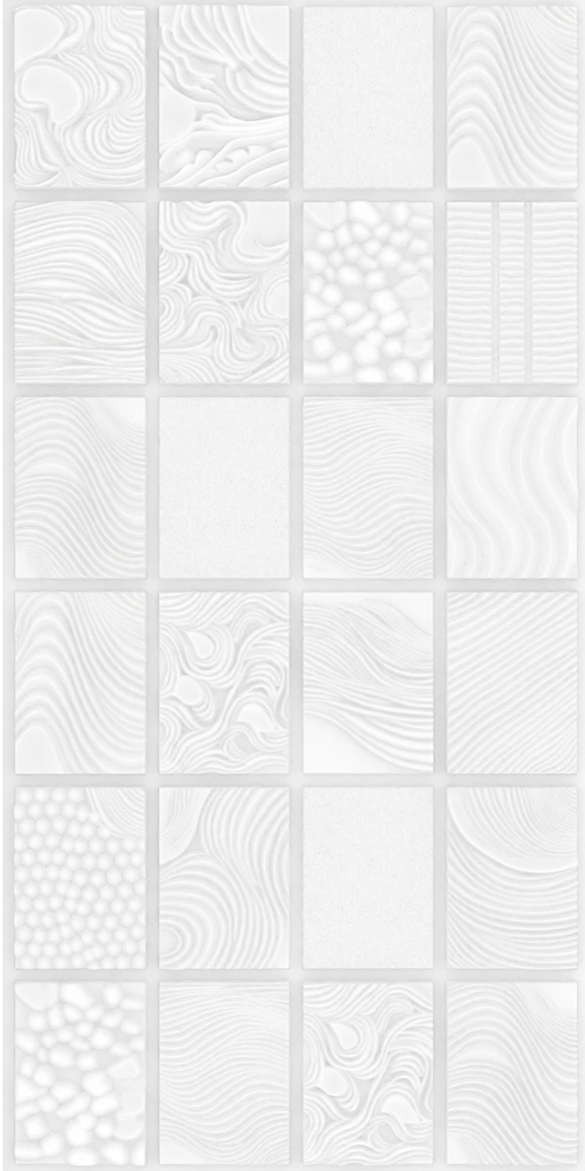 3D Peel and Stick Wall Panels - Soft-Touch Matte Finish, 1.6 ft X 3.4 ft - White