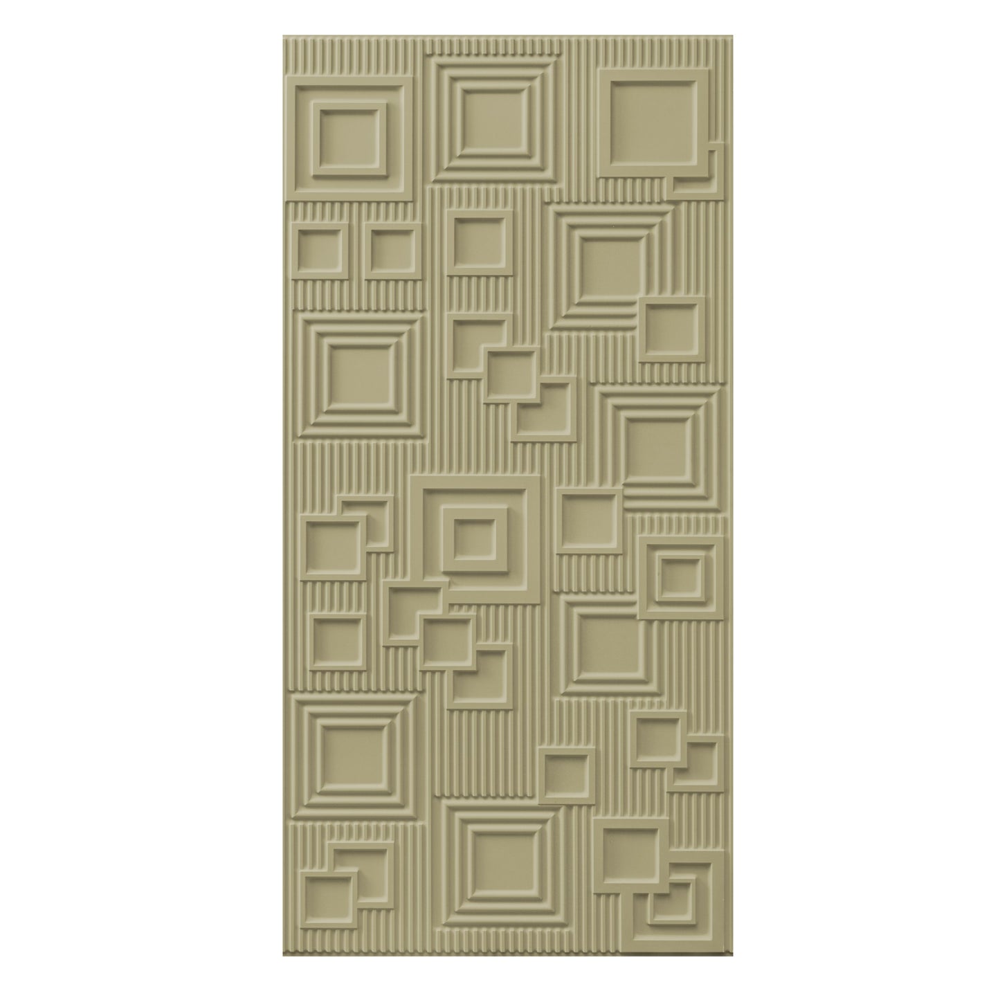 3D Peel and Stick Wall Panels - Soft-Touch Matte Finish, 1.6 ft X 3.4 ft - Pistachio Green