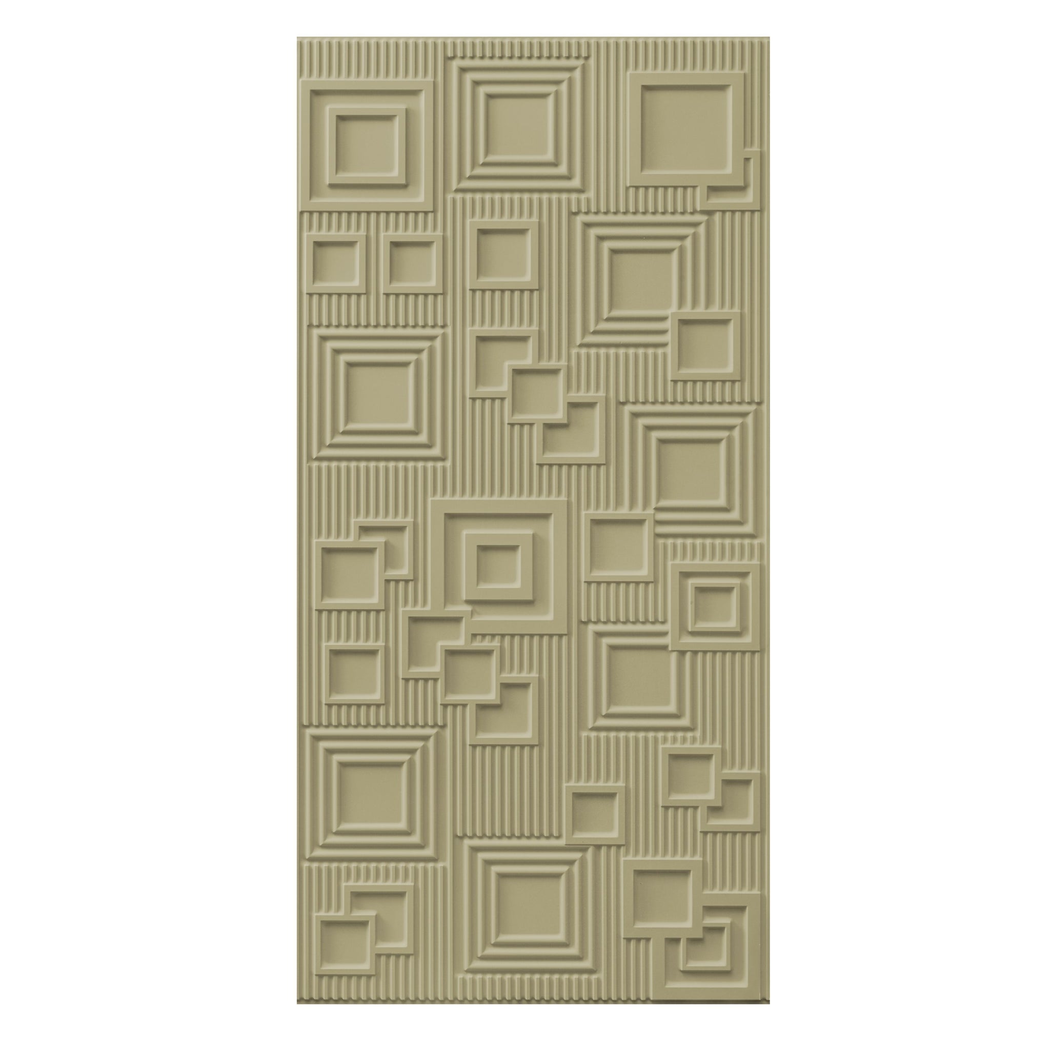 3D Peel and Stick Wall Panels - Soft-Touch Matte Finish, 1.6 ft X 3.4 ft - Pistachio Green