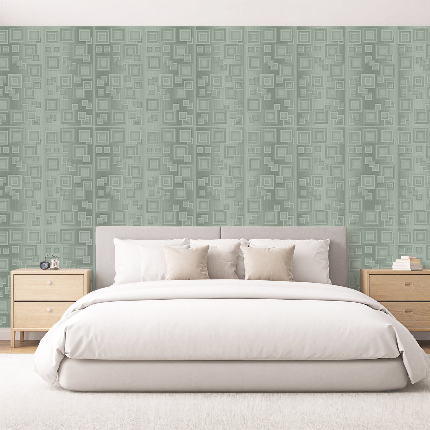 3D Peel and Stick Wall Panels - Soft-Touch Matte Finish, 1.6 ft X 3.4 ft - Pistachio Green