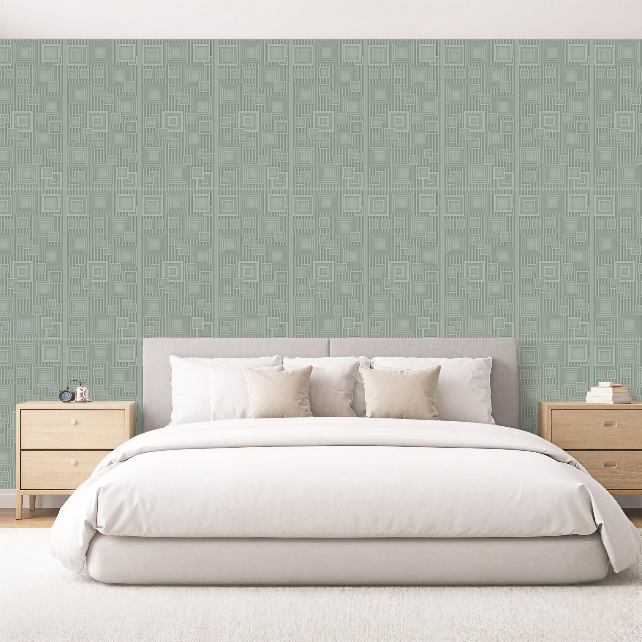 3D Peel and Stick Wall Panels - Soft-Touch Matte Finish, 1.6 ft X 3.4 ft - Pistachio Green