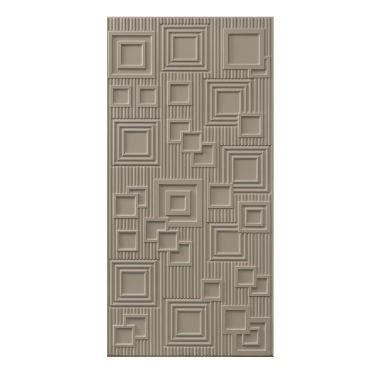 3D Peel and Stick Wall Panels - Soft-Touch Matte Finish, 1.6 ft X 3.4 ft - Alpaca Grey