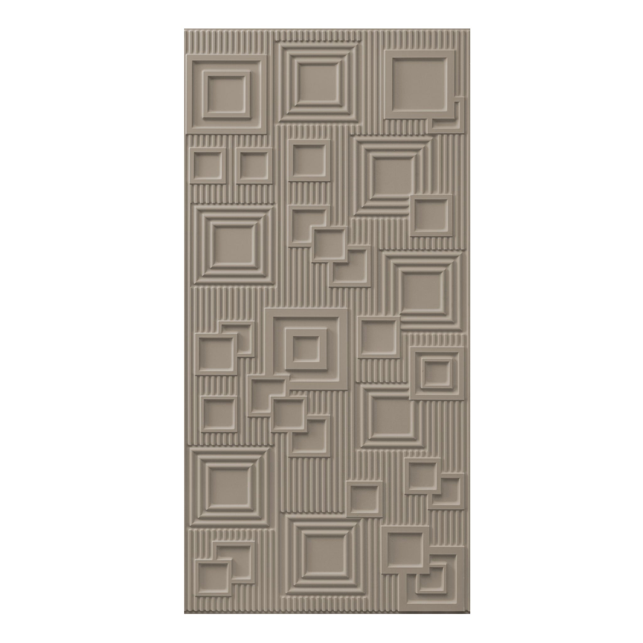 3D Peel and Stick Wall Panels - Soft-Touch Matte Finish, 1.6 ft X 3.4 ft - Alpaca Grey