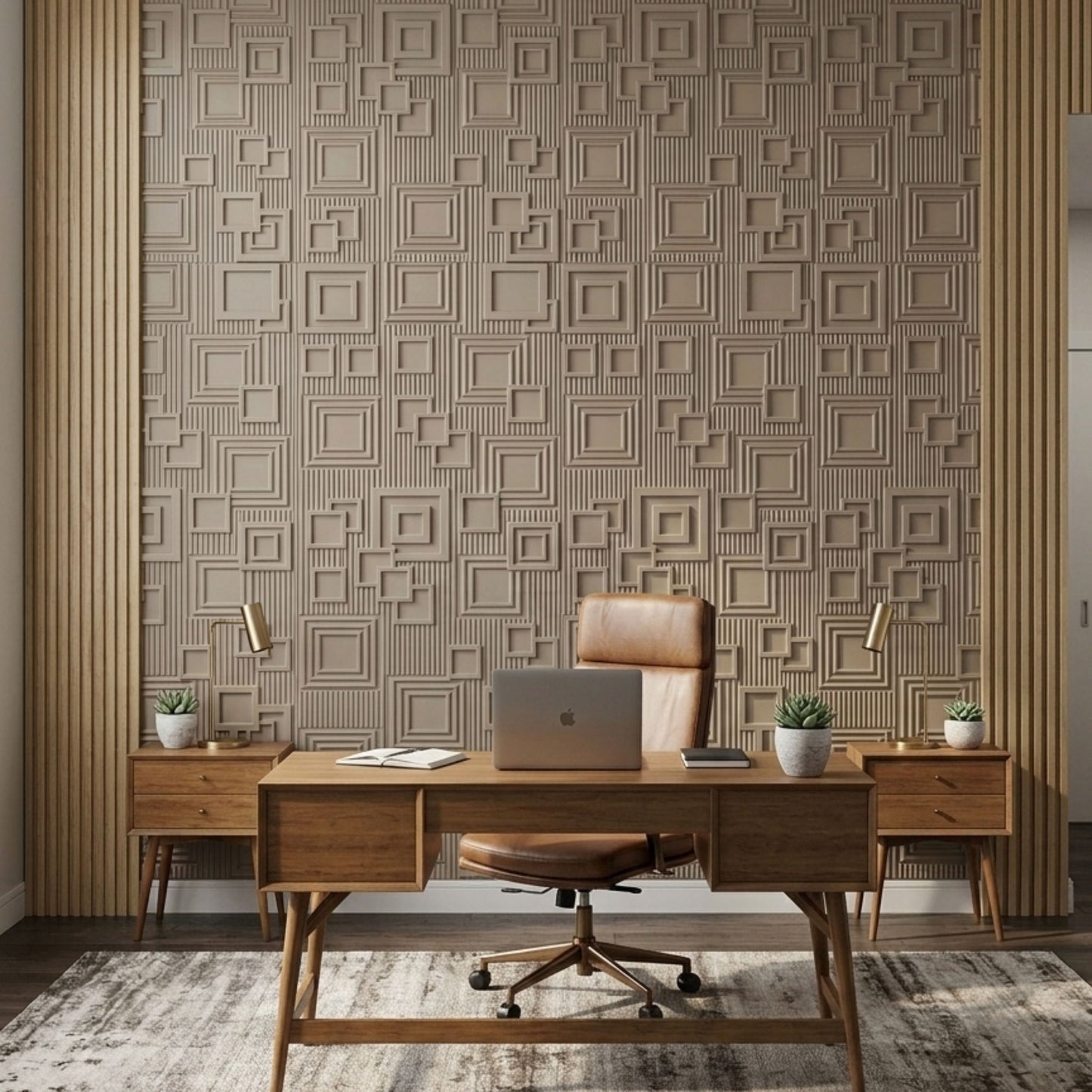 3D Peel and Stick Wall Panels - Soft-Touch Matte Finish, 1.6 ft X 3.4 ft - Alpaca Grey