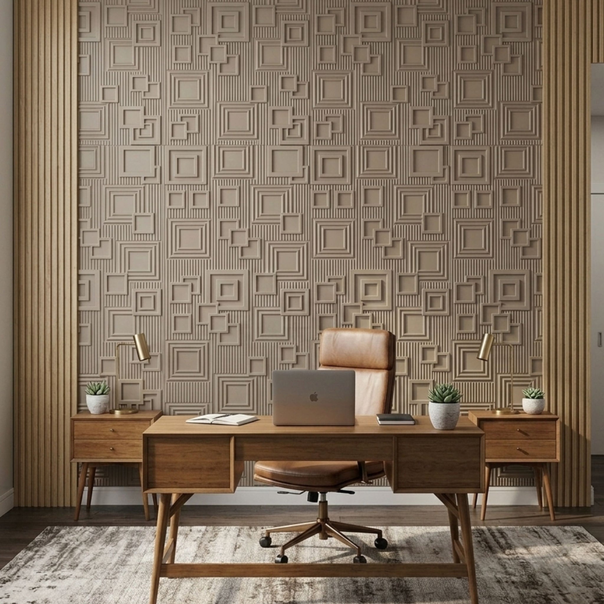 3D Peel and Stick Wall Panels - Soft-Touch Matte Finish, 1.6 ft X 3.4 ft - Alpaca Grey