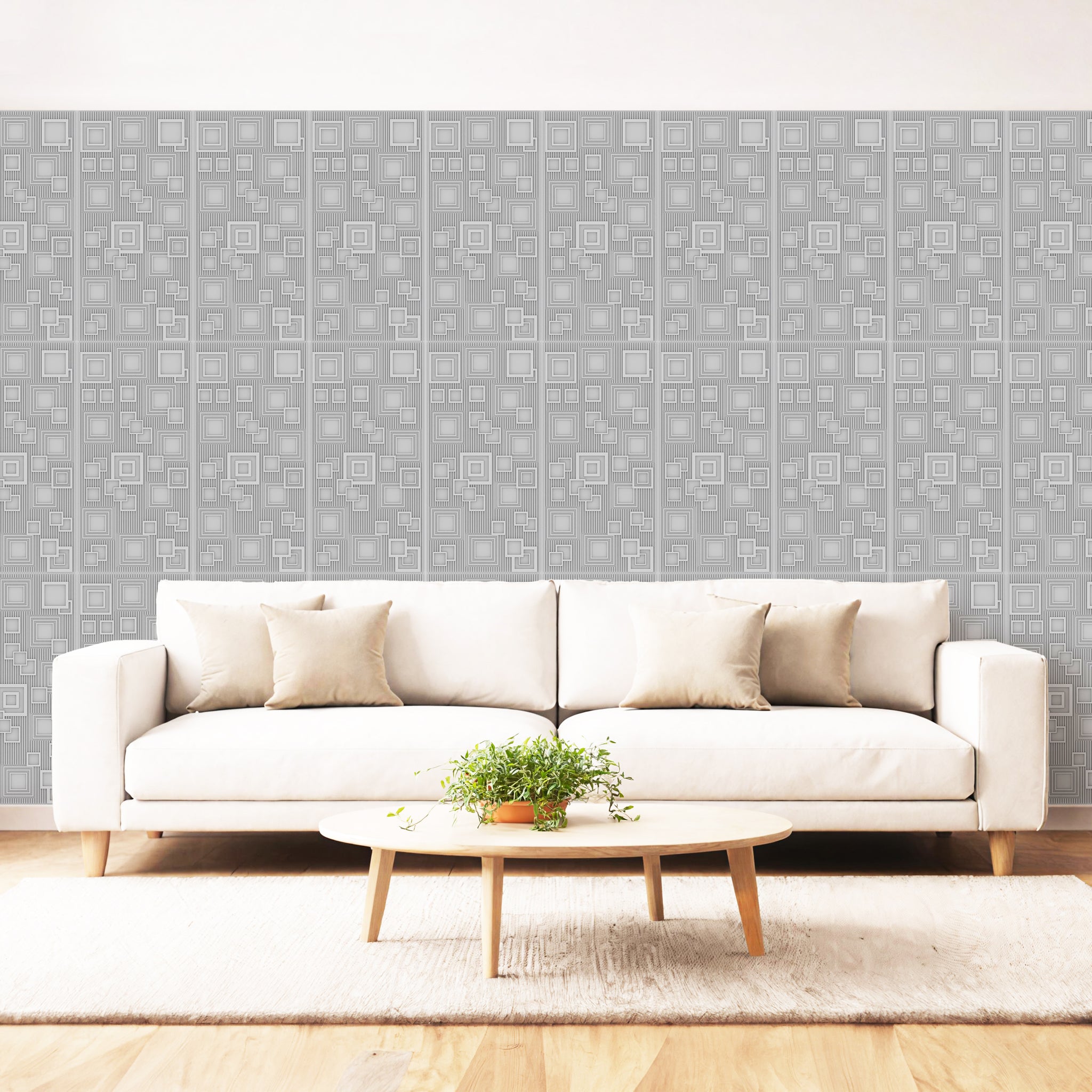 3D Peel and Stick Wall Panels - Soft-Touch Matte Finish, 1.6 ft X 3.4 ft - Alpaca Grey