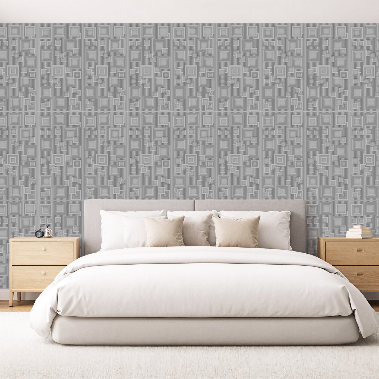 3D Peel and Stick Wall Panels - Soft-Touch Matte Finish, 1.6 ft X 3.4 ft - Alpaca Grey