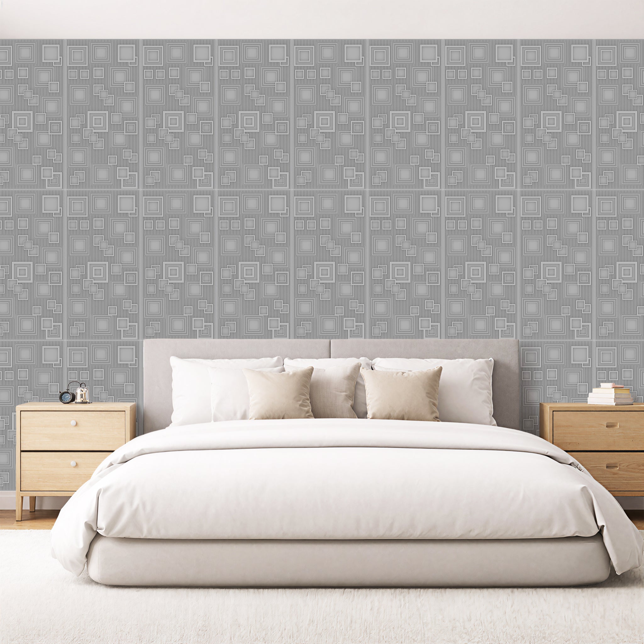 3D Peel and Stick Wall Panels - Soft-Touch Matte Finish, 1.6 ft X 3.4 ft - Alpaca Grey