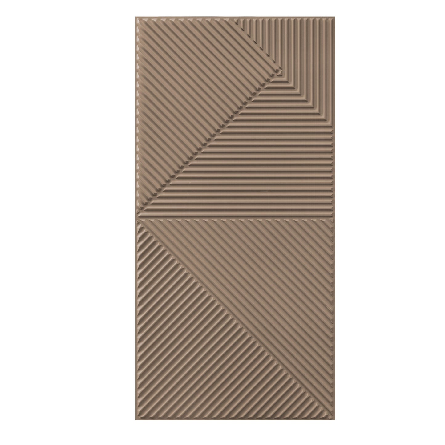 3D Peel and Stick Wall Panels - Soft-Touch Matte Finish, 1.6 ft X 3.4 ft - Rose Taupe