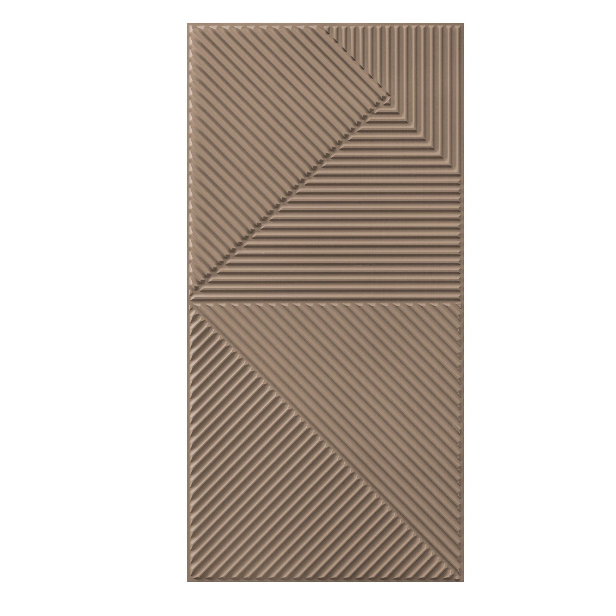 3D Peel and Stick Wall Panels - Soft-Touch Matte Finish, 1.6 ft X 3.4 ft - Rose Taupe