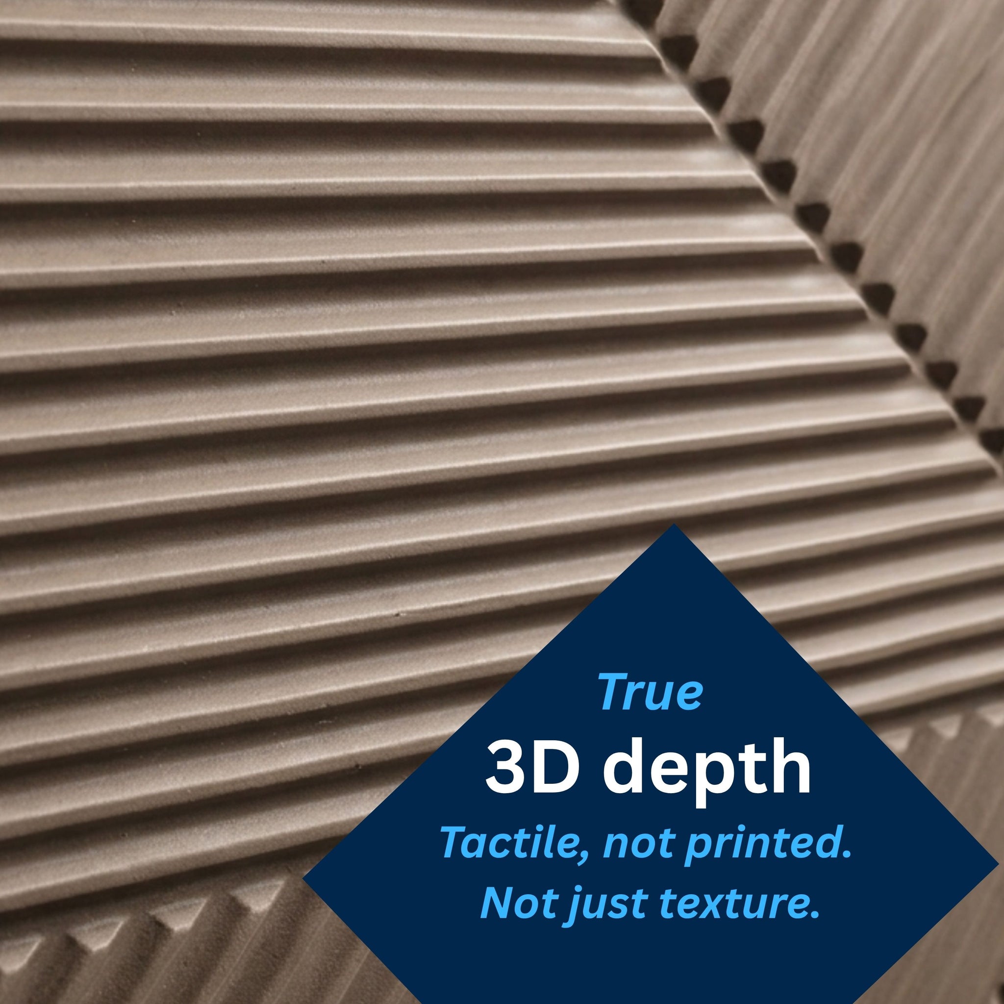 3D Peel and Stick Wall Panels - Soft-Touch Matte Finish, 1.6 ft X 3.4 ft - Rose Taupe