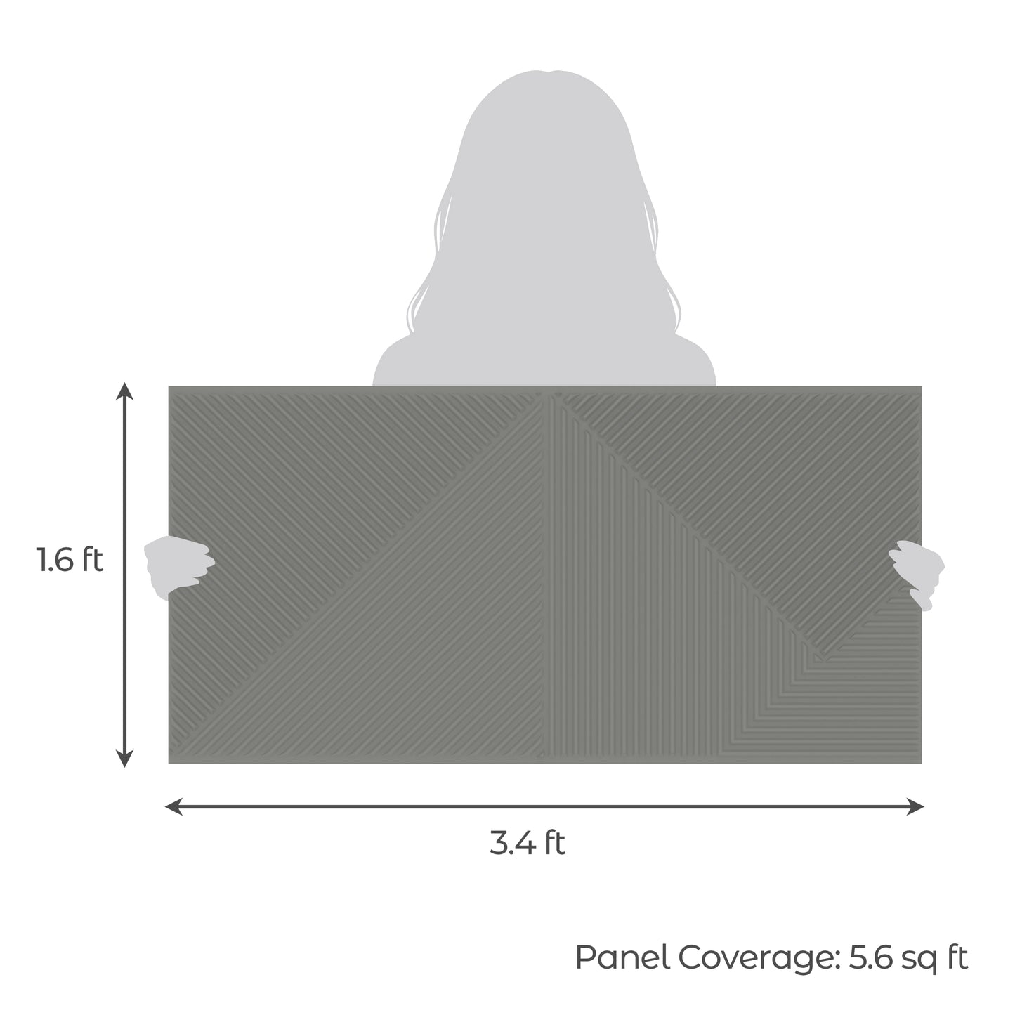 3D Peel and Stick Wall Panels - Soft-Touch Matte Finish, 1.6 ft X 3.4 ft - Rose Taupe