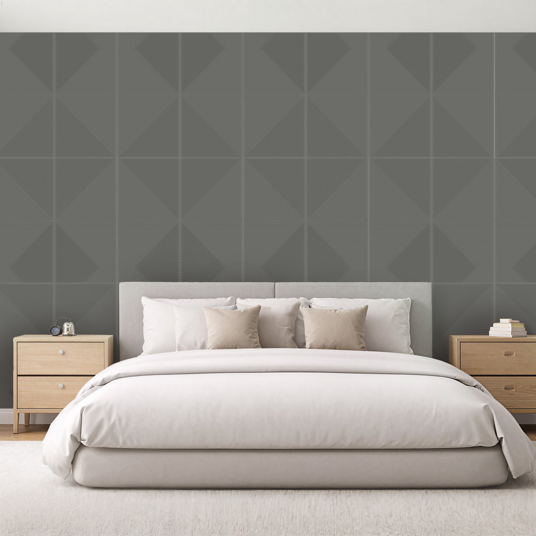 3D Peel and Stick Wall Panels - Soft-Touch Matte Finish, 1.6 ft X 3.4 ft - Rose Taupe