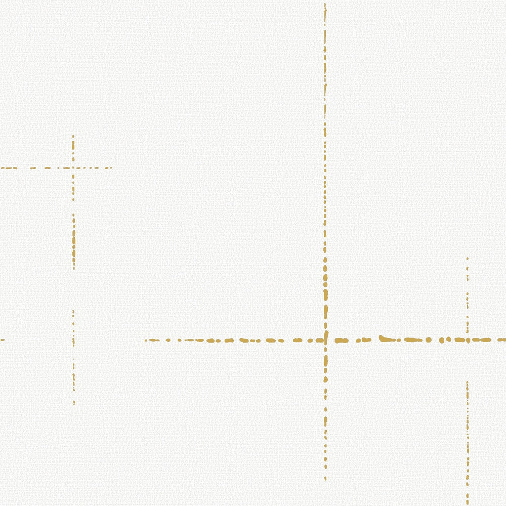 Textured Wallpaper Abstract in White|Gold