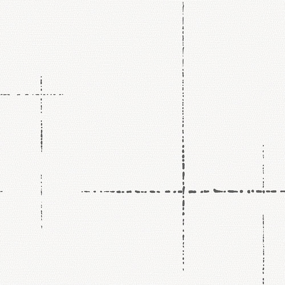 Textured Wallpaper Abstract in White|Black