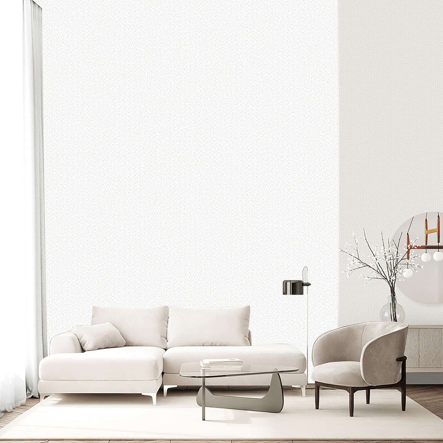 Textured Wallpaper Abstract in Cream