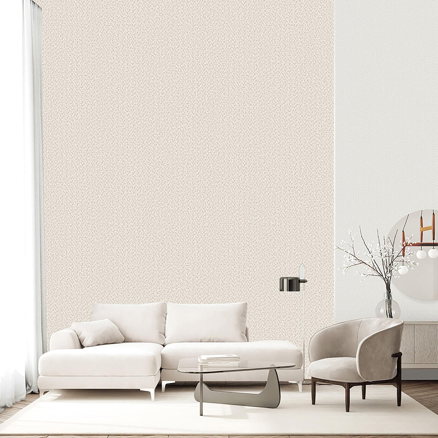 Textured Wallpaper Abstract in Beige