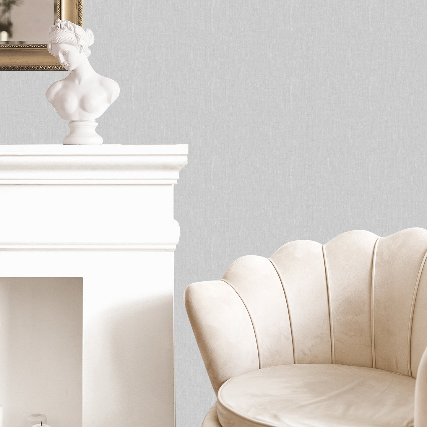 Textured Wallpaper Abstract in Light Grey