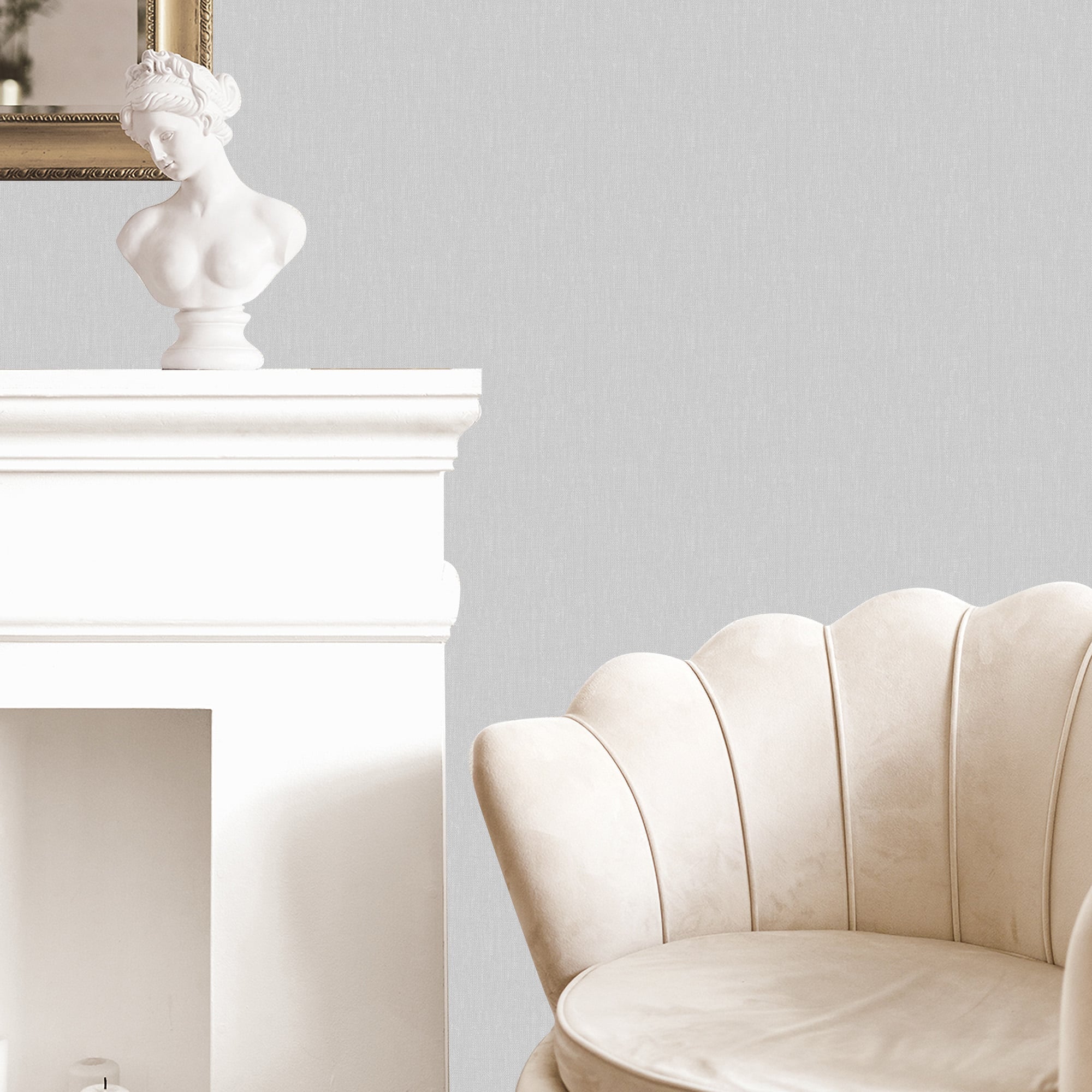 Textured Wallpaper Abstract in Light Grey