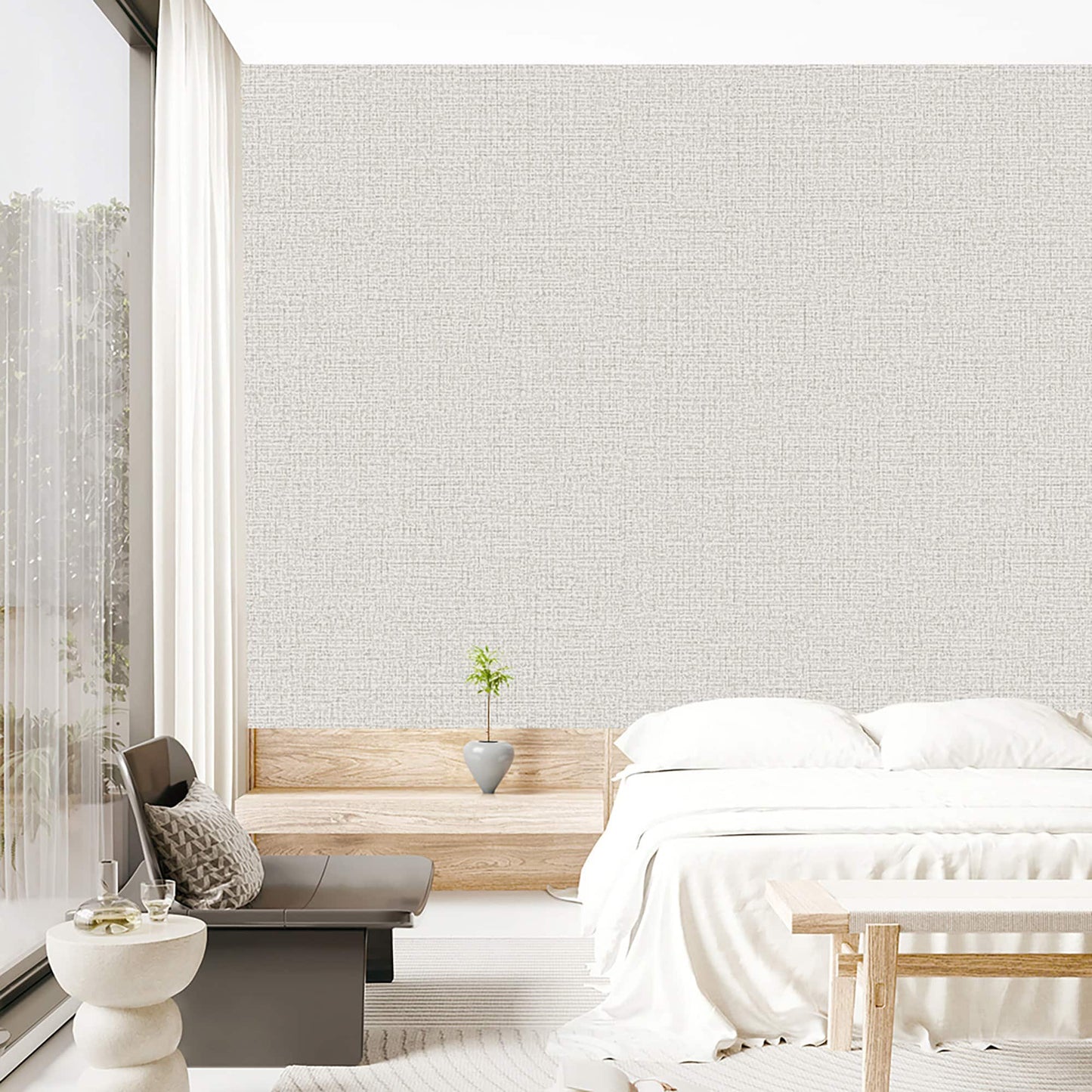 Textured Wallpaper Abstract in Grey