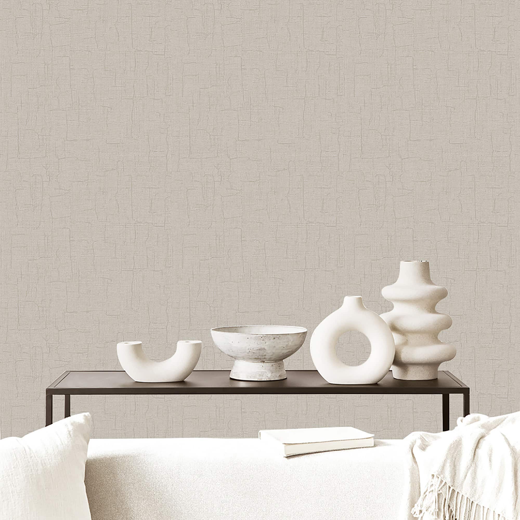Textured Wallpaper Abstract in Light Grey