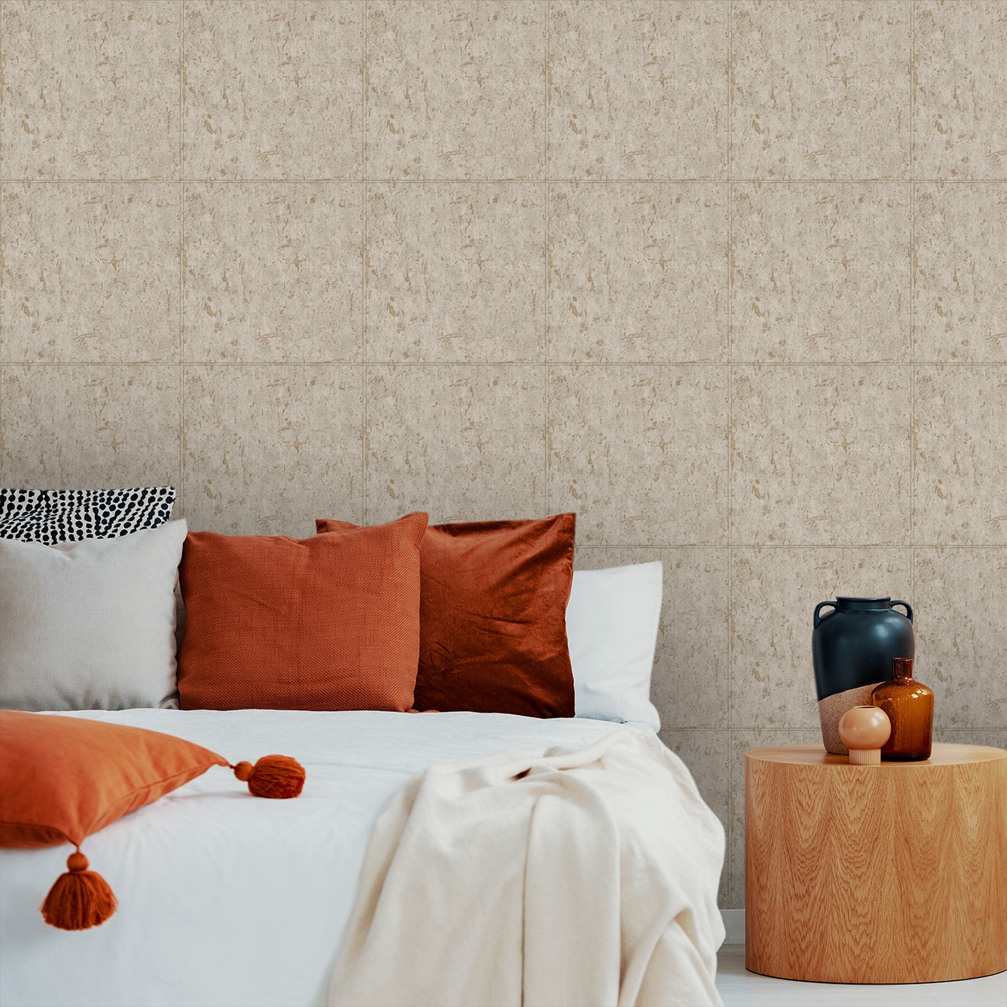 Textured Wallpaper Abstract in Beige