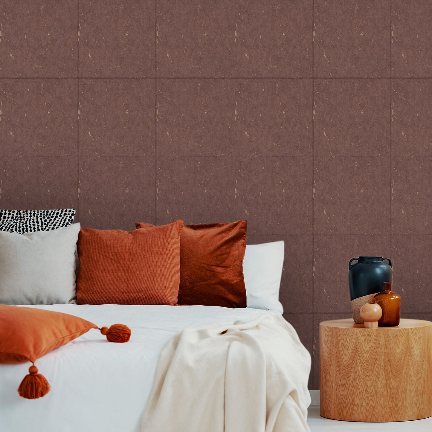 Textured Wallpaper Abstract in Red