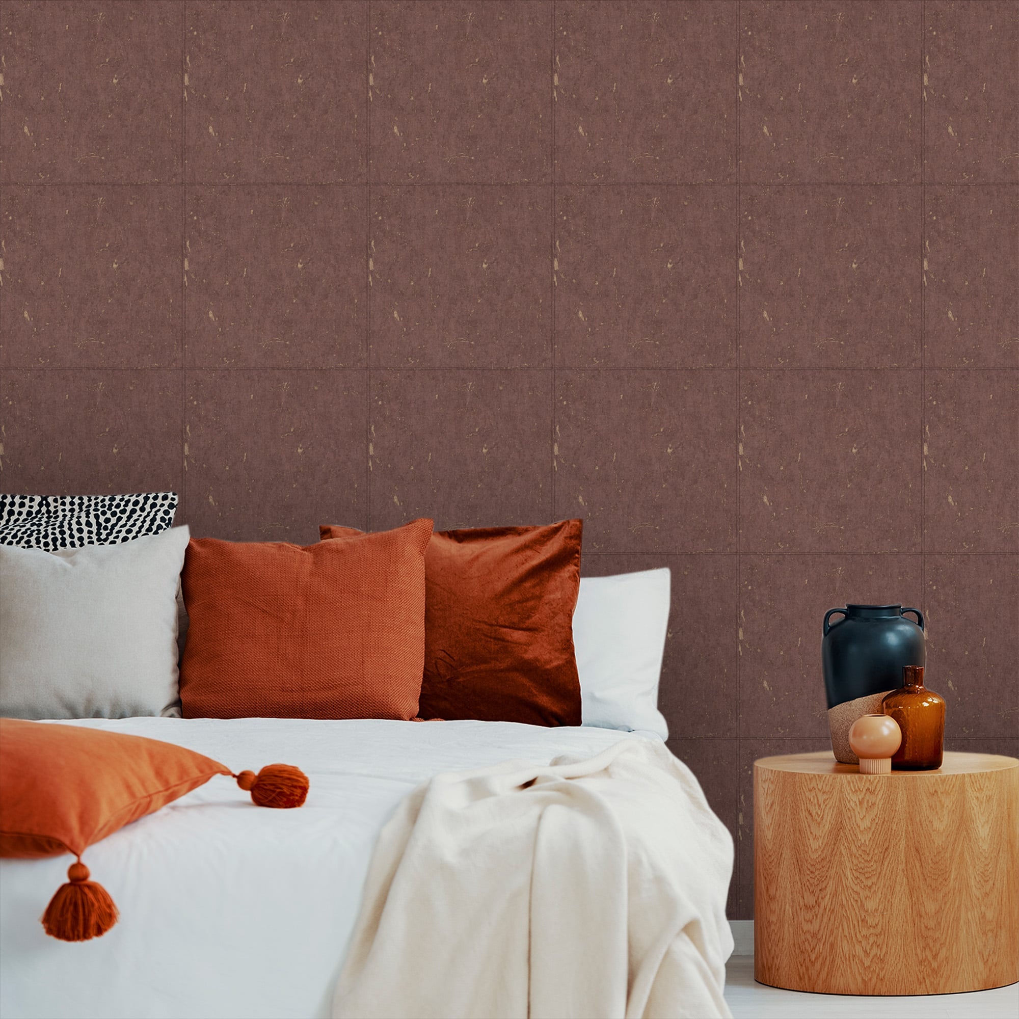 Textured Wallpaper Abstract in Red