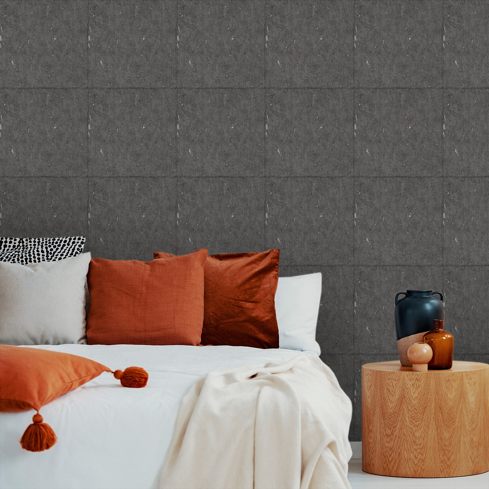 Textured Wallpaper Abstract in Black