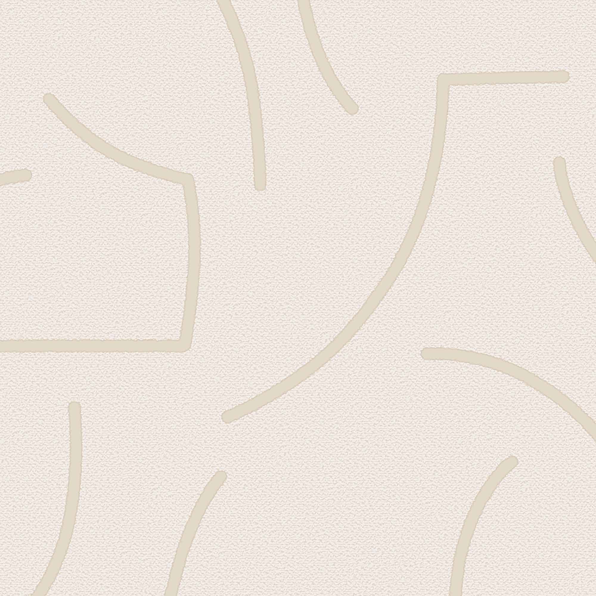 Textured Wallpaper Geometric in Beige|Taupe