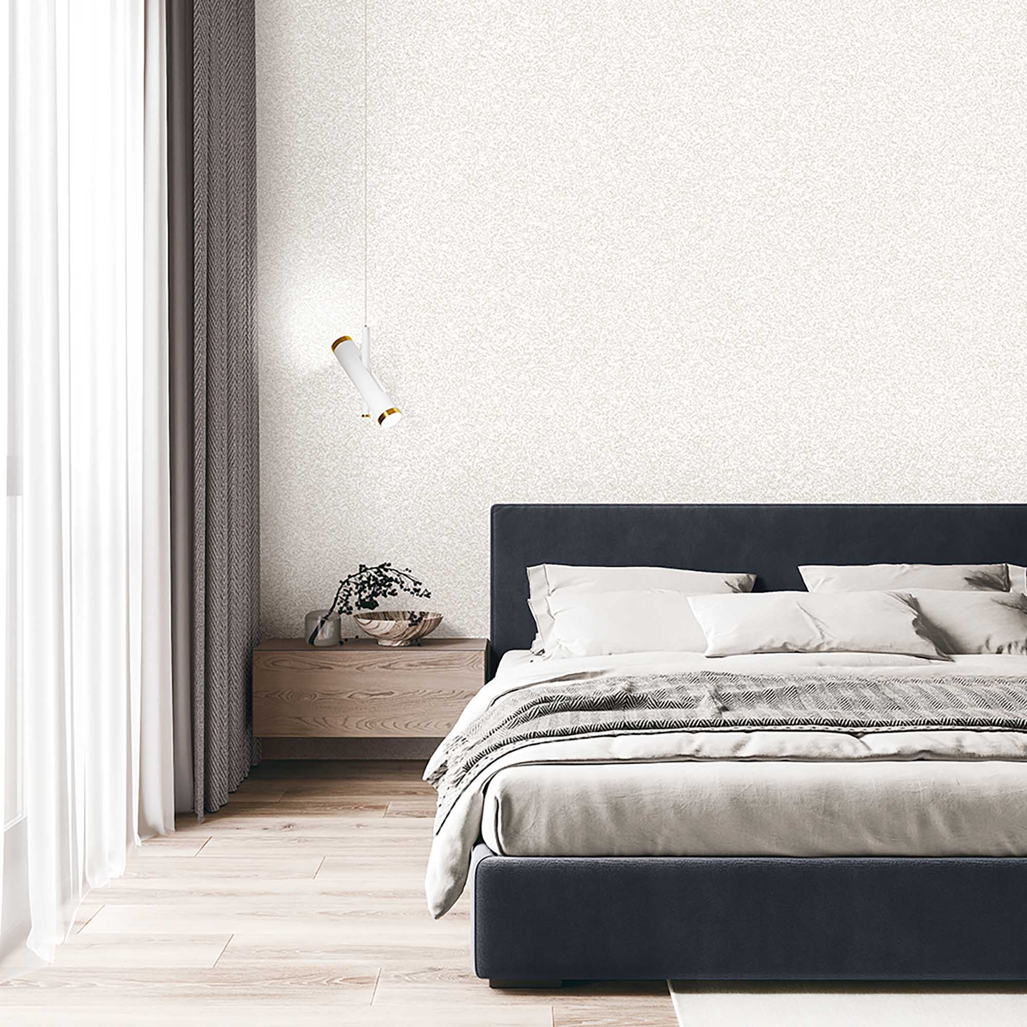 Textured Wallpaper Abstract in White|Light Grey