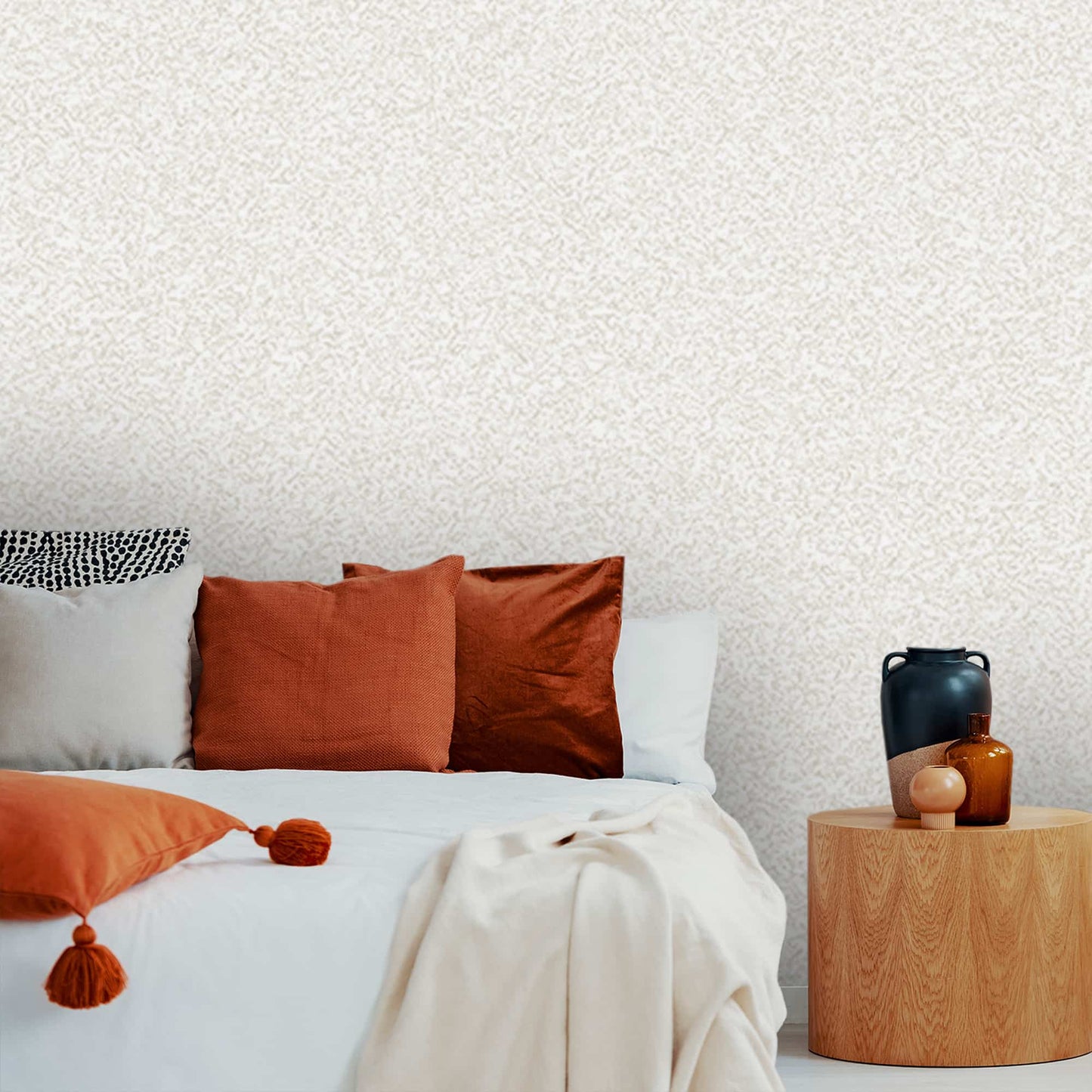 Textured Wallpaper Abstract in White|Light Grey