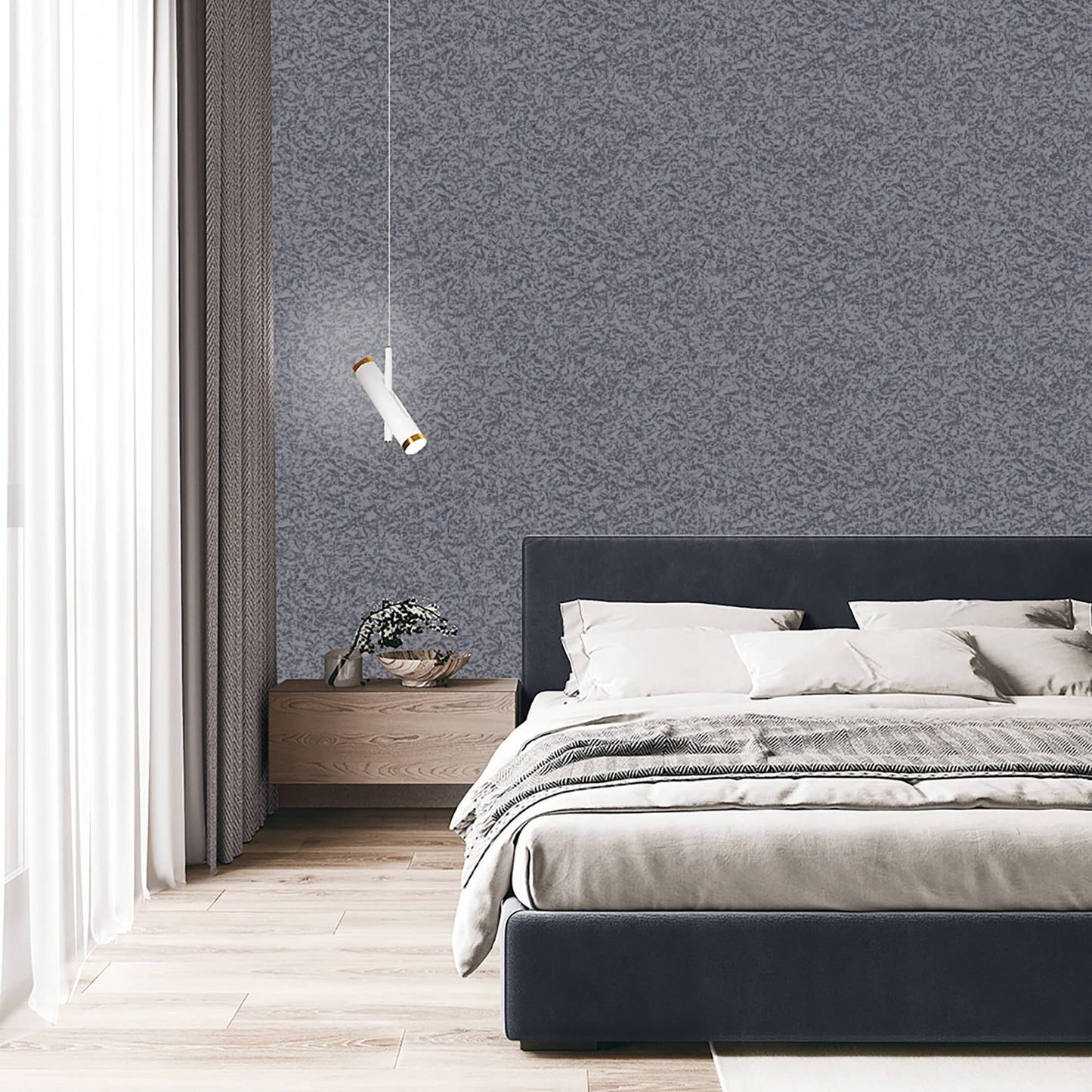 Textured Wallpaper Abstract in Black