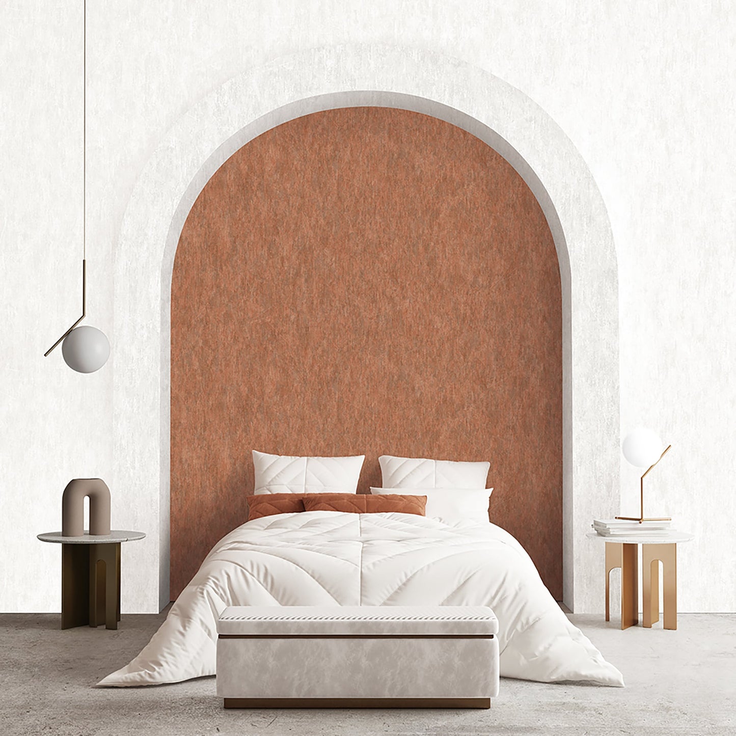 Textured Wallpaper Abstract in White|Light Grey