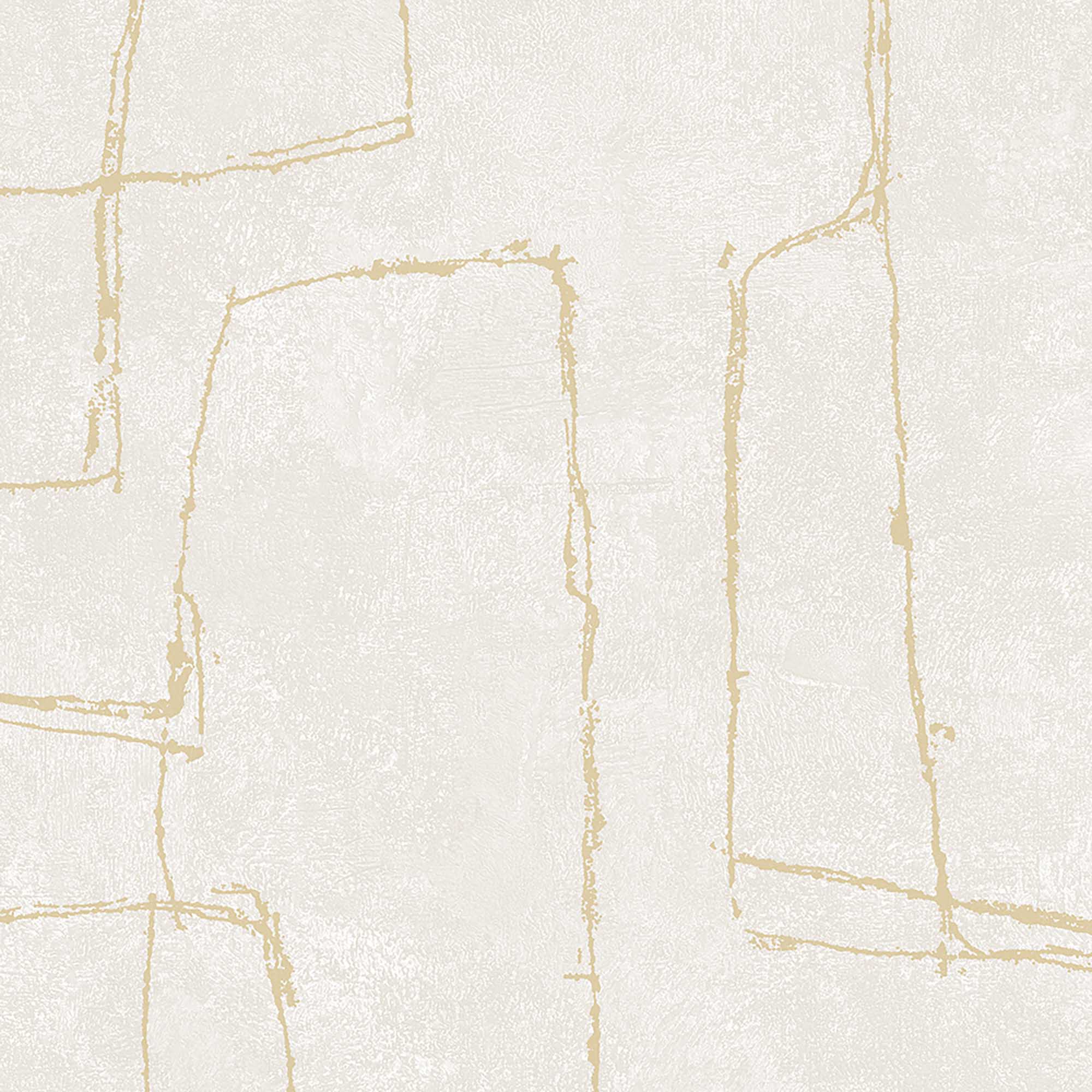 Textured Wallpaper Abstract in Beige|Gold