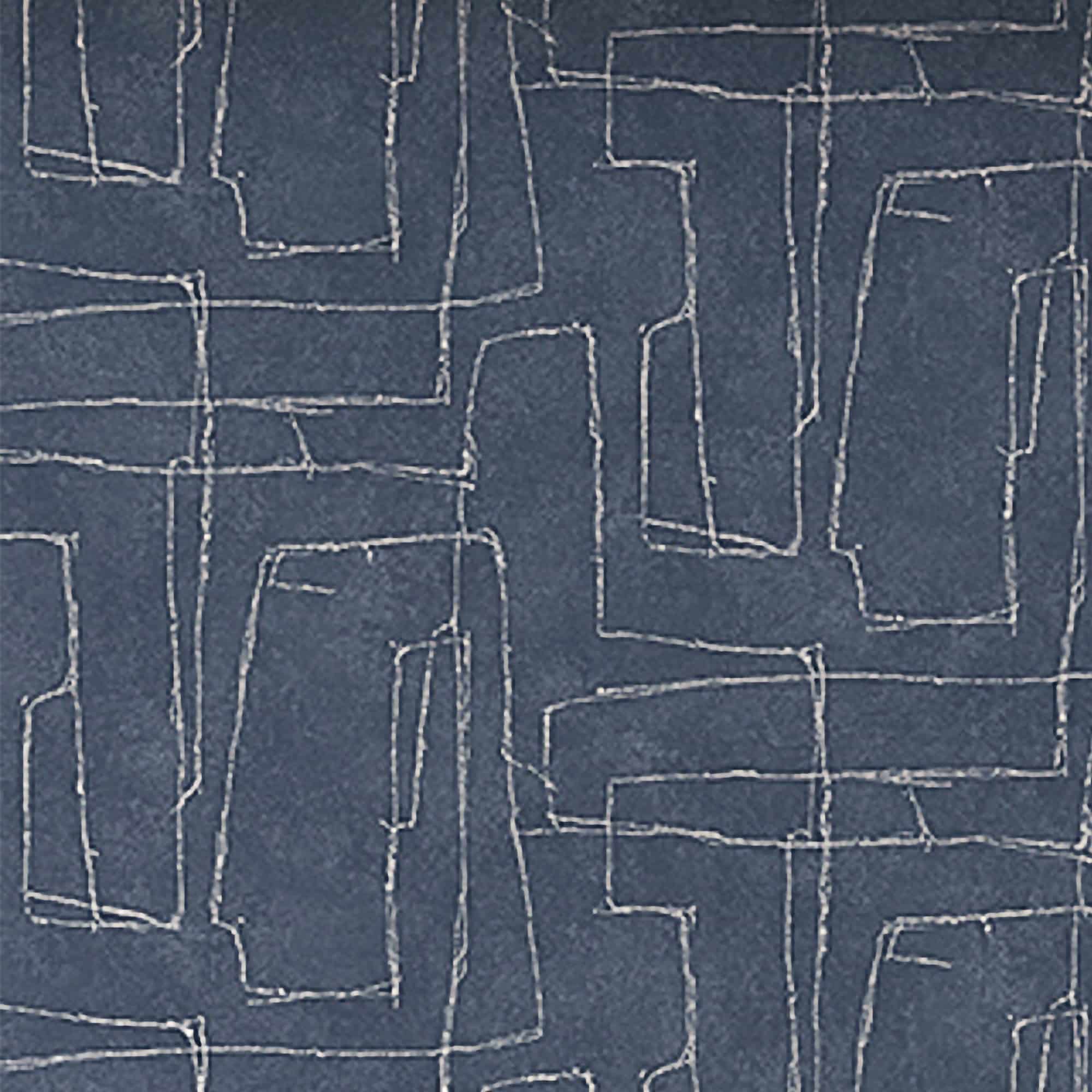 Textured Wallpaper Abstract in Blue|Silver