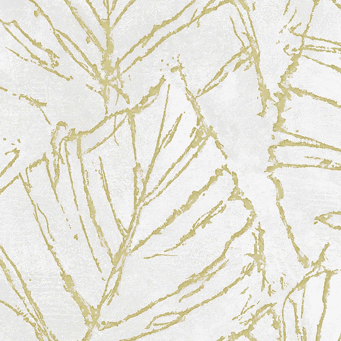 Textured Wallpaper Floral in Gold