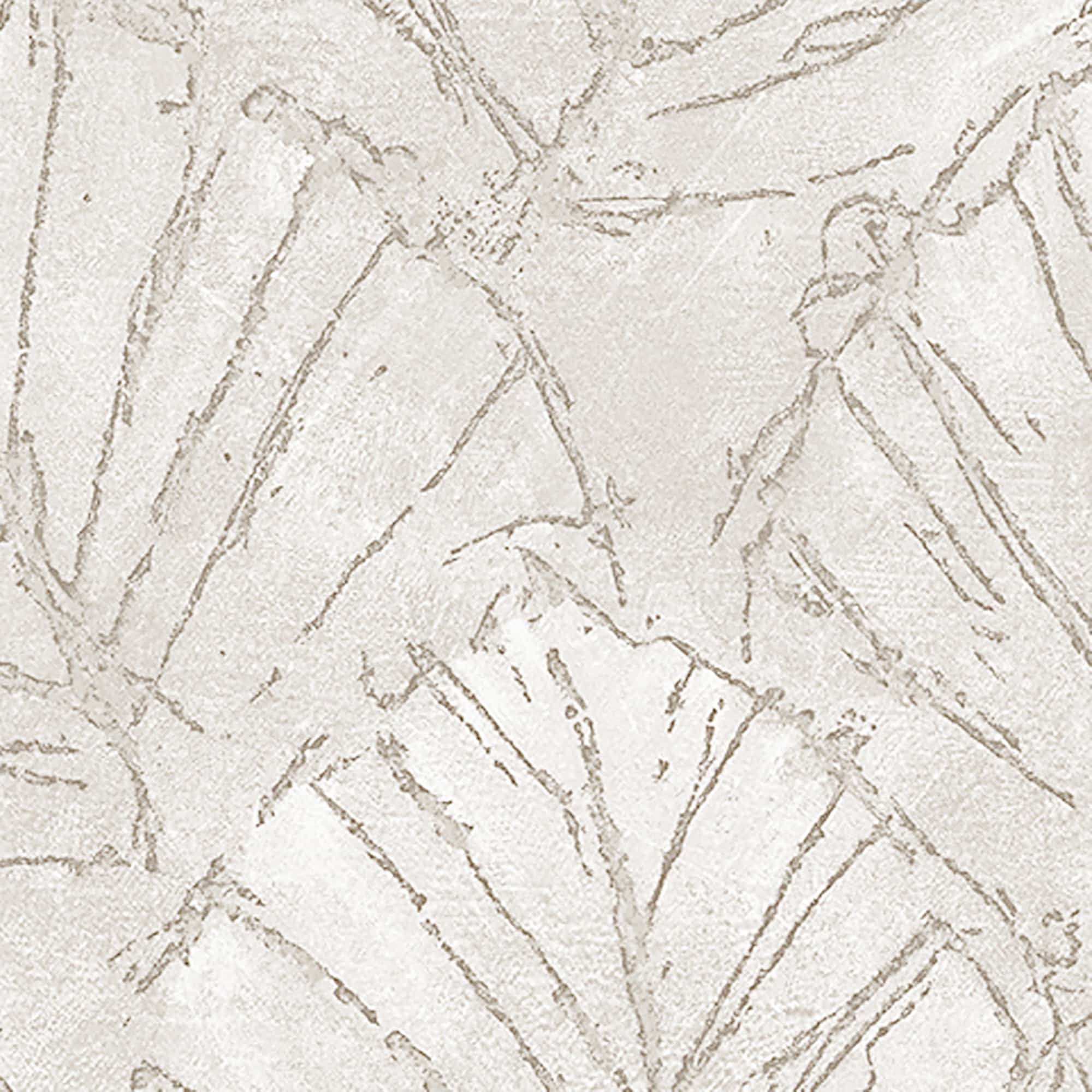 Textured Wallpaper Floral in Silver|Grey