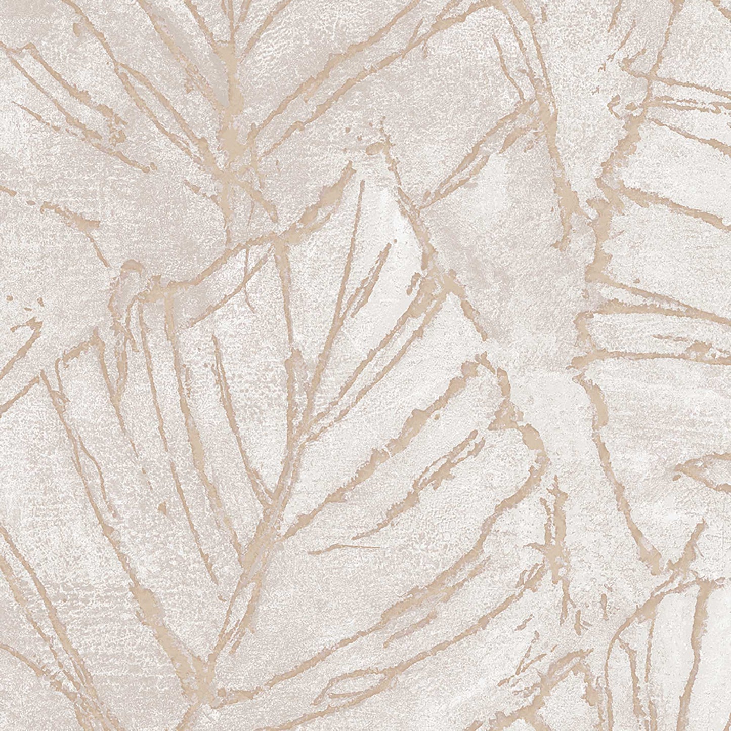 Textured Wallpaper Floral in Beige