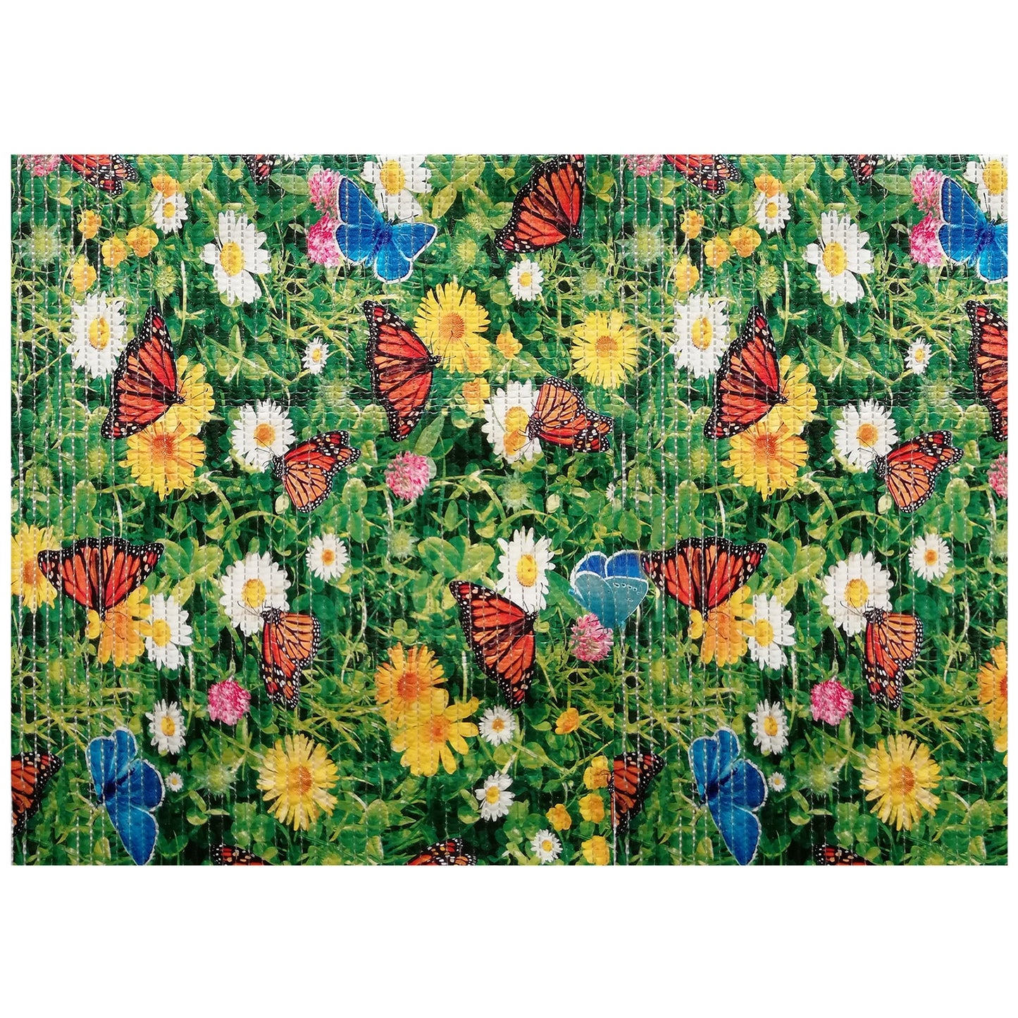 Floral Bathroom Mat - 39" x 26" Green Waterproof Non-Slip Quick Dry Rug, Non-Absorbent Dirt Resistant Perfect for Kitchen, Bathroom and Restroom