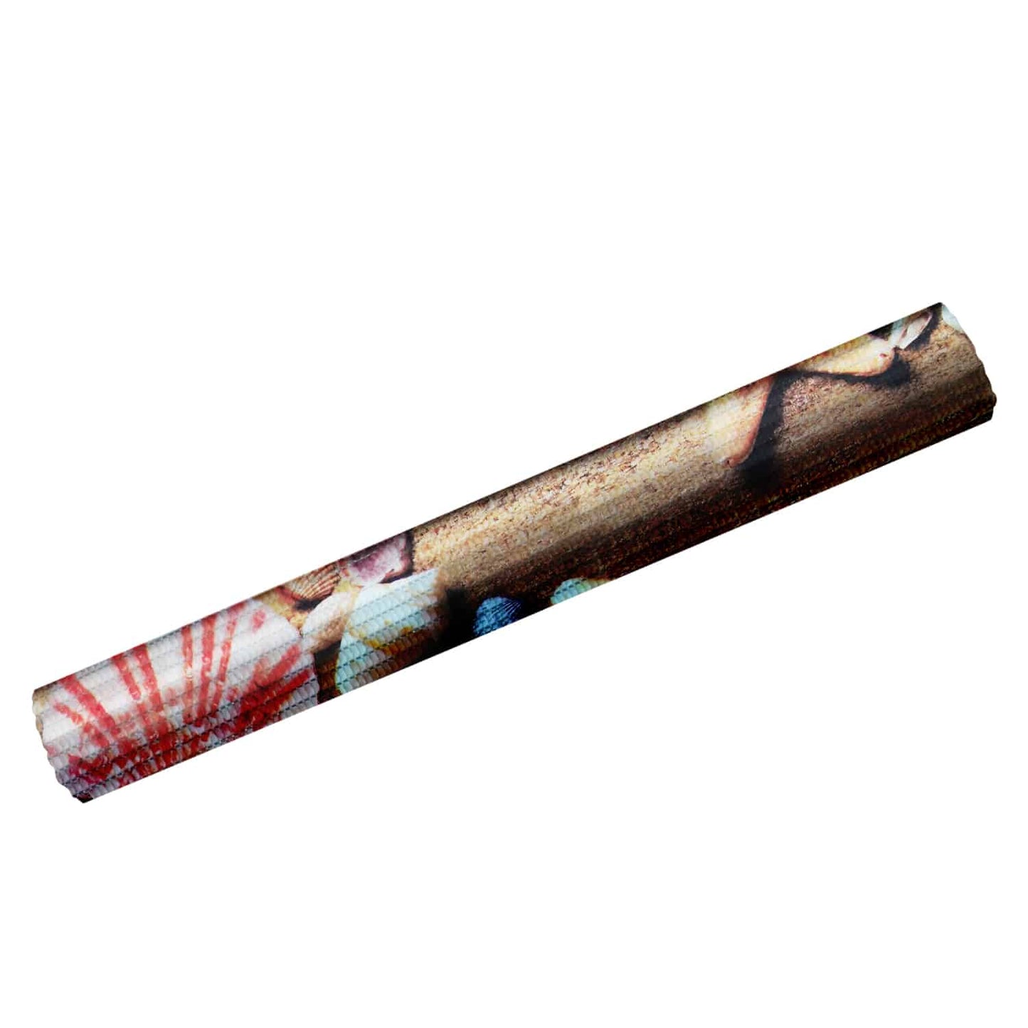 Seashell Bathroom Mat - 39" x 26" Beige Waterproof Non-Slip Quick Dry Rug, Non-Absorbent Dirt Resistant Perfect for Kitchen, Bathroom and Restroom