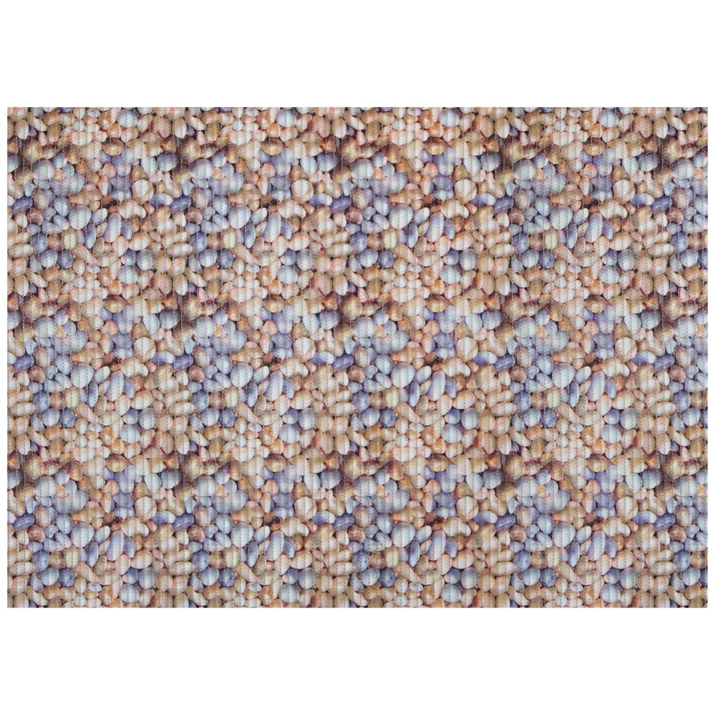 Pebbles Bathroom Mat - 39" x 26" Beige Waterproof Non-Slip Quick Dry Rug, Non-Absorbent Dirt Resistant Perfect for Kitchen, Bathroom and Restroom